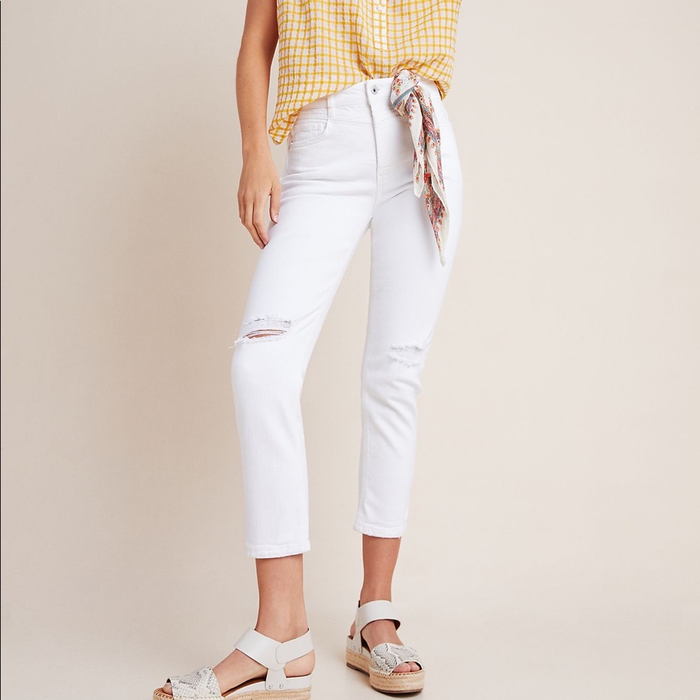 Anthropologie Pilcro white jeans